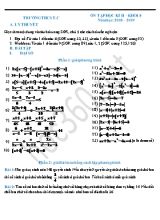 Đề cương ôn tập học kỳ II môn Toán Khối 8 - Năm học 2018-2019